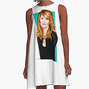 Laura Dern - An illustration by Paul Cemmick A-Line Dress