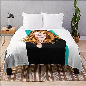 Laura Dern - An illustration by Paul Cemmick Throw Blanket