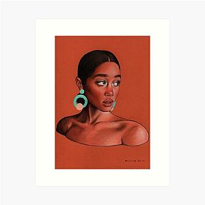 Laura Harrier Drawing Art Print