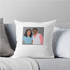 Laura Harrier and Jeremy Pope Throw Pillow