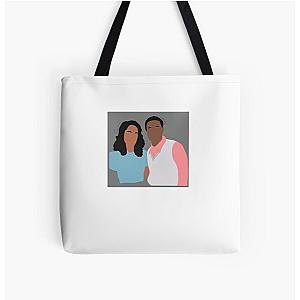 Laura Harrier Jeremy Pope All Over Print Tote Bag