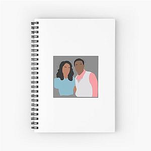 Laura Harrier and Jeremy Pope Spiral Notebook