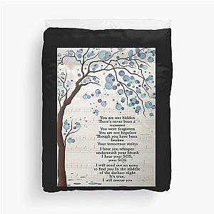 Lauren Daigle Rescue Lyrics You Are Not Hidden Poster Duvet Cover