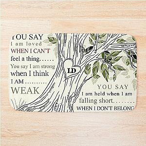 Lauren Daigle - You Say Lyrics Bath Mat