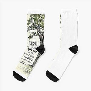 Lauren Daigle - You Say Lyrics - Tree And Cardinal Bird  Socks