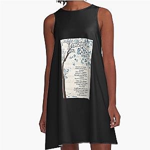 Lauren Daigle Rescue Lyrics You Are Not Hidden Poster A-Line Dress