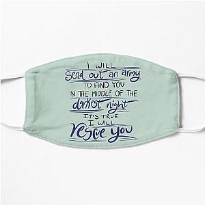 I Will Rescue You - Lauren Daigle Flat Mask