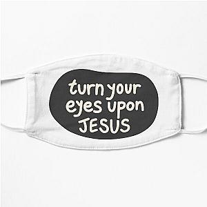 Turn your eyes upon Jesus, Lauren Daigle - Charcoal, Ivory Flat Mask