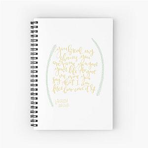 how can it be - Lauren Daigle Spiral Notebook