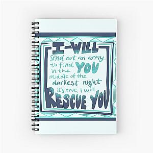 Rescue by Lauren Daigle Spiral Notebook