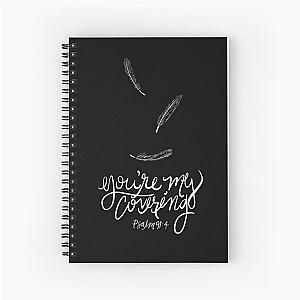 Under Your Wings  You're My Covering  Lauren Daigle, Psalm 91:4 Spiral Notebook