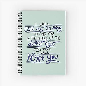 I Will Rescue You - Lauren Daigle Spiral Notebook