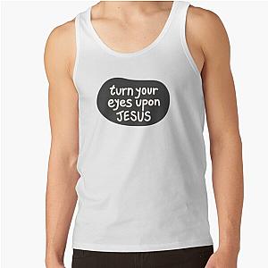 Turn your eyes on Jesus, Lauren Daigle Charcoal Ivory Tank Top