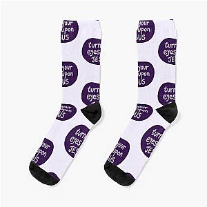 Turn your eyes on Jesus, Lauren Daigle - Purple Socks