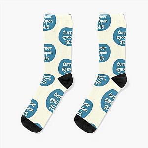 Turn Your Eyes Upon Jesus Lauren Daigle Ivory Socks