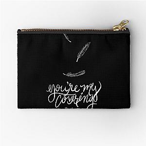 Under Your Wings You're My Covering Lauren Daigle Psalm 91:4 Zipper Pouch