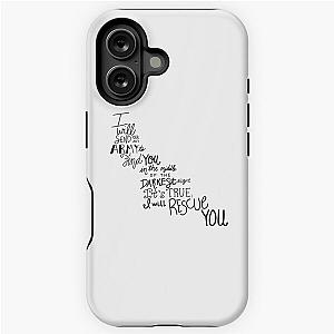 Rescue Me Lauren Daigle Lyric Art iPhone Case