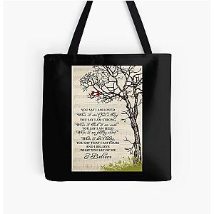 You Say Lauren Daigle Cardinal Bird - You Say I Am Loved Tote Bag