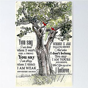 Lauren Daigle - You Say - Tree And Cardinal Bird Poster