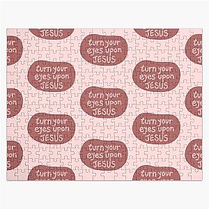 Turn Your Eyes Upon Jesus Lauren Daigle Pink Version Jigsaw Puzzle