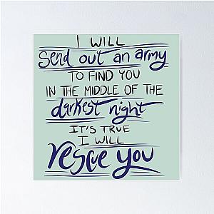 I Will Rescue You Lauren Daigle Poster
