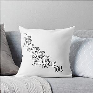 Rescue Lauren Daigle Lyric Art Throw Pillow