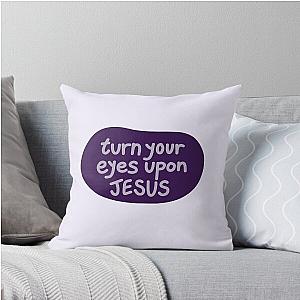 Turn On To Jesus Lauren Daigle Purples Throw Pillow