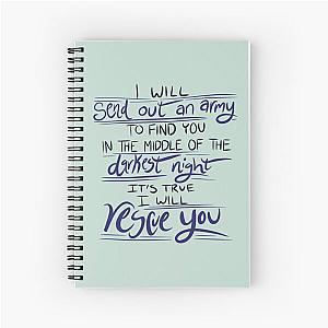 I Will Rescue You Lauren Daigle Spiral Notebook