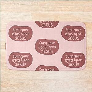 Turn your eyes on Jesus, Lauren Daigle - Pink Bath Mat