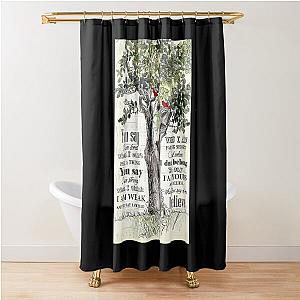 Lauren Daigle You Say Tree and Cardinal Bird Shower Curtain