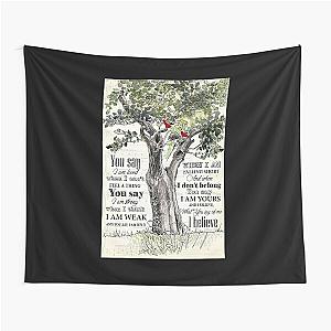 Lauren Daigle - You Say - Tree And Cardinal Bird Tapestry
