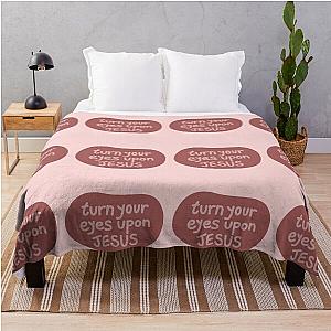 Turn Your Eyes Upon Jesus Lauren Daigle Pink Version Throw Blanket