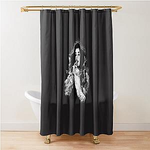Lauren Jauregui black logo Classic Shower Curtain
