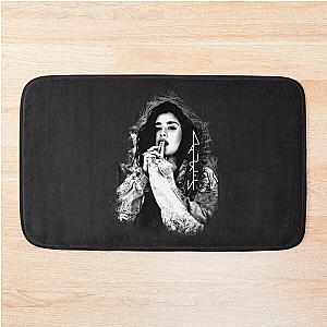 Lauren Jauregui black logo Classic T-Shirt Bath Mat