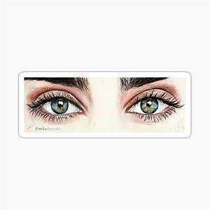 Lauren Jauregui Stare Coloured Pencil Drawing Sticker