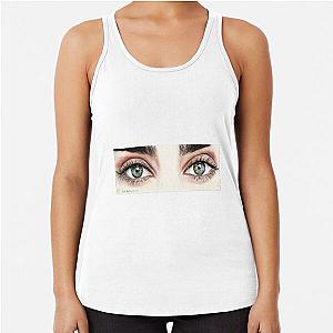 Lauren Jauregui Stare Coloured Pencil Drawing Racerback Tank