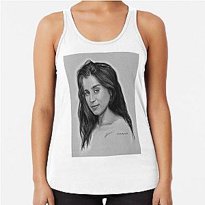 Lauren Jauregui Gray Racerback Tank Top
