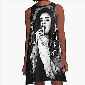 Lauren Jauregui white logo Classic A-Line Dress