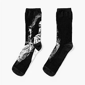 Lauren Jauregui black logo Classic Socks