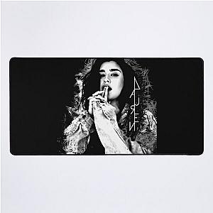 Lauren Jauregui Black and White Logo Desk Mat