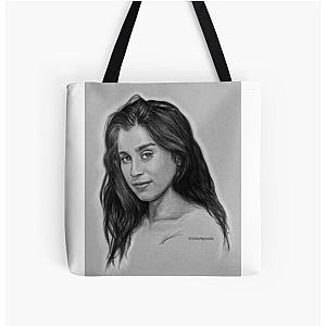 Lauren Jauregui Gray All Over Print Tote Bag
