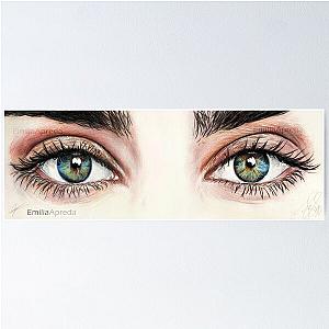 Lauren Jauregui Stare Coloured Pencil Drawing Poster