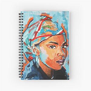 Lauryn Hill Pop Art - Hip Hop Gift  - Rap Decor - Rap Music Spiral Notebook