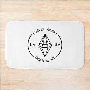 Lauv Sims Black Logo Bath Mat