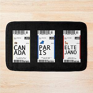 Lauv Plane Ticket - Sticker  Bath Mat