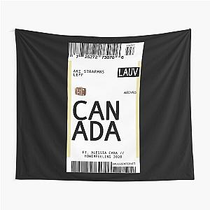 Lauv Canada: Plane Ticket Tapestry