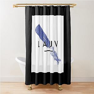 Lauv Blue Paint Streak Shower Curtain
