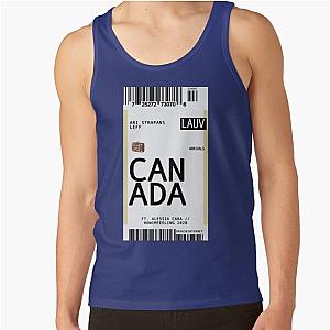 lauv canada: plane ticket tank top