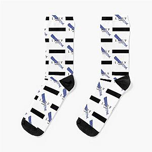 Lauv Blue Paint Streak Socks