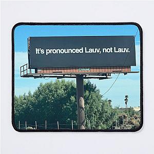 it's pronounced Lauv 

Lauv Mouse Pad